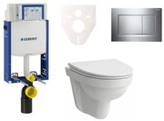 Cenovo zvýhodnený závesný WC set Geberit na zamurovanie + WC Laufen Laufen Pro Nordic SIKOGE2H6