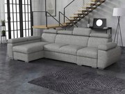 Rohová sedačka Gozo Lcp (sivá) (s úl. priestorom) (L)