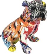 Dekoračná soška Graffiti buldok, 13 cm%