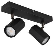 Globo 57918-2B - Bodové svietidlo JAMES 2xGU10/25W/230V čierna
