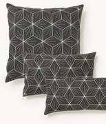 Obojstranná bavlnená obliečka na vankúš s geometrickou potlačou Ilda