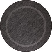 Ayyildiz, Kusový koberec Relax 4311 Black kruh, 120x120 (priemer) kruh, čierna, chodba / predsieň