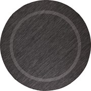 Kusový koberec Relax 4311 Black kruh, 120x120 (priemer) kruh, čierna, chodba / predsieň, Ayyildiz