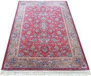 DY Hodvábny exkluzívny koberec Qum Silk 08 - červená Rozmer: 160x230 cm