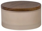 Béžový sklenený kúpeľňový organizér na vatové tampóny Modest – Mette Ditmer Denmark