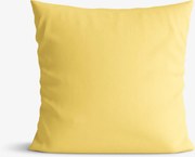 Goldea bavlnená obliečka na vankúš - žltá 45 x 45 cm