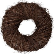 Wreath ? 60x18 Cm Brown Rattan - ? 60*18 cm