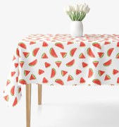 Goldea hranatý teflónový obrus - svieže melóny 80 x 80 cm
