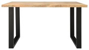 Jedálenský stôl s kovovými nohami 160x90 cm z mangového dreva Mango natural