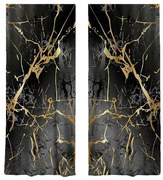 Závesy v čierno-zlatej farbe v súprave 2 ks 140x260 cm – Mila Home