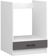 Spodná kuchynská skrinka na rúru OLIWIA S60KU biela / sivá