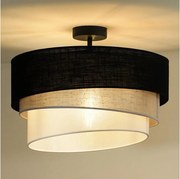 Duolla - Prisadený luster TRIO 1xE27/15W/230V pr. 45 cm čierna/šedá/biela