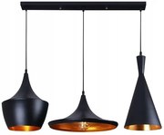 Dekorstudio Retro stropná lampa Costa CP čierny set
