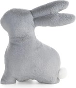 VEĽKONOČNÝ VANKÚŠ RABBIT 35X39 CM STRIEBORNÁ