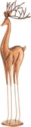 Medená kovová dekorácia jeleň Deer - 14*10*54 cm