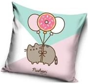 Dekoračný vankúš Mačička Pusheen - motív Kurz lietania - 40 x 40 cm