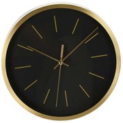 Nástenné hodiny Kylie, čierna/zlatá