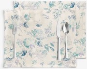 Goldea prestieranie na stôl valencia - otlačky rastlín - sada 2ks 30 x 40 cm