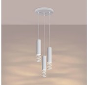 Sollux SL.1689 - Luster na lanku LAMI 3xGU10/10W/230V biela