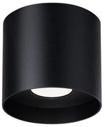 Stropné svietidlo Mika, 1x čierne kovové tienidlo