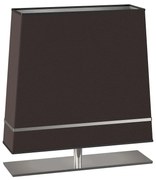 Stolná lampa Volans, 1x tmavosivé/strieborné textilné tienidlo, ch