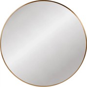 Nástenné zrkadlo Elsie XL 323830 - 80x80 cm - Zlatá mat