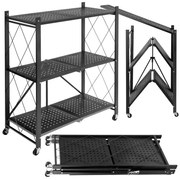 Pojazdný regál GESTEL 3 police čierny