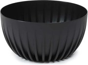 Kvetináč STRIPPED Eco 23,6x14 cm čierny