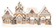 Vianočná dekorácia perníkovej chalúpky Gingerbread House - 25*6*13 cm