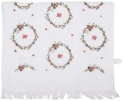 Biely froté kuchynský uterák s motýlikmi Floral Easter Bunny - 40*66 cm