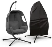 Blumfeldt Bella Donna, závesné kreslo, ochranný kryt, vankúš na sedenie, 180 g polyester, tmavosivé