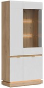 Vitrína Milton Ml06 Dub Crem Torro Biela