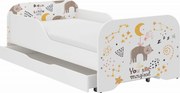 Wooden Toys Detská posteľ MIKI 140x70 MAČKA