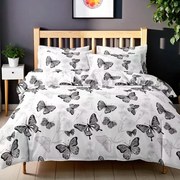 Obliečky OPRAH WHITE BUTTERFLIES 7-dielna sada 140x200 cm