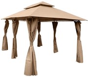 Záhradný pavilón 3x4x2,75 m hnedý