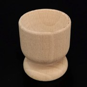 AMADEA Drevený kalíšok na vajíčko, masívne drevo, veľkosť 5 cm