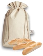 Wrap - up Funkčné vrecúško Wrapáček, obal na pečivo aj chlieb vel. M, režný bez potlače