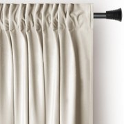 Béžový zamatový dimout záves 140x270 cm Pleat – Restilo