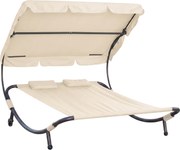 Relaxačné lehátko pre 2 osoby Craftfield Bahama,béžové