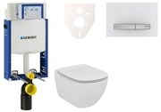 Cenovo zvýhodnený závesný WC set Geberit na zamurovanie + WC Ideal Standard Tesi 110.302.00.5NE8
