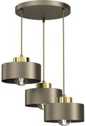 Luster na lanku MARTI 3xE27/15W/230V mosadz/zlatá