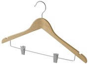 Ramienko s klipmi Compactor, prírodné drevo