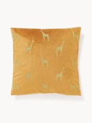 Vyšívaný zamatový poťah na vankúš Giro