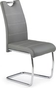 Jedálenská stolička SAFFON, 1 ks, sivá