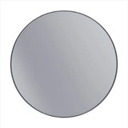 Erga Round, okrúhle zrkadlo 80cm, čierny rám, ERG-V01-ROUND-8080-BK