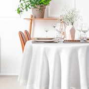 Dekorstudio Okrúhly obrus ELIZA zdobený striebornou niťou Priemer obrusu: 120cm