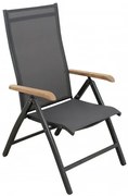 Doppler CONCEPT teak FSC - záhradné hliníkové polohovacie kreslo