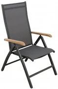 Doppler CONCEPT teak FSC - záhradné hliníkové polohovacie kreslo