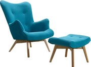 Kreslo Grande s podnožkou, Loca17 buk