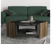 Asir Konferenčný stolík MARBEL 40x75 cm hnedá/čierna AS0543